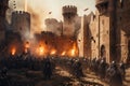 Castle siege Medieval fantasy Photo