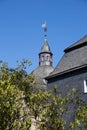 Castle Siegen with tower and weathervane