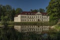 Castle with small pond and tree around in West Bohemia in summer Royalty Free Stock Photo