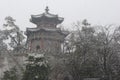 A Castle in Snow Royalty Free Stock Photo