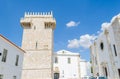 Castle square in the medieval town of Estremoz. Alentejo region. Portugal