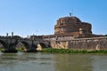 Castle St. Angel in Rome by the Tiber Royalty Free Stock Photo