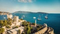 Castle of St. Peter Bodrum Marina, sailing boats and yachts in Bodrum, Turkey. download image Royalty Free Stock Photo