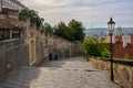 Castle Stairs of Prague Castle in Lesser Town, Prague, Czech Republic