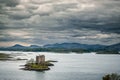 Casle Stalker on Loch Linnhe in Scotland Royalty Free Stock Photo