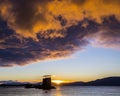 Castle Stalker in the Highlands of Scotland Royalty Free Stock Photo