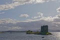 Castle Stalker in Loch Linnhe, Appin, Scotland Royalty Free Stock Photo