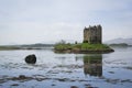 Castle stalker loch linnhe scotland scenery Royalty Free Stock Photo