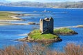 Castle stalker Loch Linnhe, Scotland Royalty Free Stock Photo