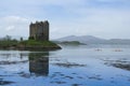 Castle stalker loch linnhe scottish highlands uk Royalty Free Stock Photo