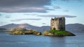 Castle Stalker Scotland Royalty Free Stock Photo