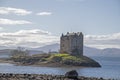 Castle Stalker in the Scottish Highlands Royalty Free Stock Photo