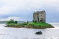 Castle Stalker on a small island in Loch Linnhe, Scotland