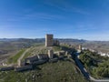 Ruins of the Almohad castle of the Star in the municipality of Teba, Malaga province, Spain.