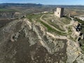 Ruins of the Almohad castle of the Star in the municipality of Teba, Malaga province, Spain.