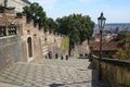 The castle steps in the city of Prague. Royalty Free Stock Photo