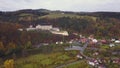 Castle Sternberk in Czech Republic - aerial view