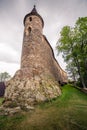 Castle stone tower.