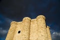 Castle with Storm Clouds Royalty Free Stock Photo