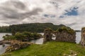 Castle Strome ruins with Loch Carron, Scotland.