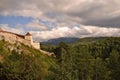 Castle surrounded by the forest in Rumania