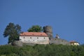 Castle Svojanov, Czech Republic. Blue sky Royalty Free Stock Photo