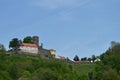 Castle Svojanov, Czech Republic. The castle is surrounded by spring green nature. Royalty Free Stock Photo