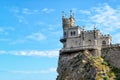 Castle Swallow`s Nest on the rock, Crimea
