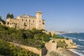 Castle of Tamarit placed over a cliff in the mediterranean coast in Tarragona, Spain Royalty Free Stock Photo