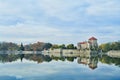 The castle in Tata, Hungary. Royalty Free Stock Photo