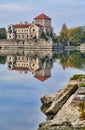 The castle in Tata, Hungary.