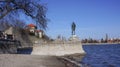 Castle in Tata, Hungary in a sunny summer day Royalty Free Stock Photo