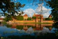 Castle of the Teutonic Knights Order in Malbork, Poland, is the largest castle in the world. Malbork Poland Royalty Free Stock Photo