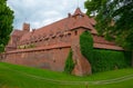 Castle of the Teutonic Knights Order in Malbork, Poland, is the largest castle in the world. Malbork Poland Royalty Free Stock Photo