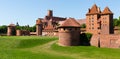 Castle of Teutonic Order in Malbork, Poland Royalty Free Stock Photo