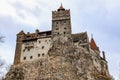 Castle is on top of a hill. December 16, 2024 Bran Romania Royalty Free Stock Photo