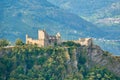 The castle of Tourbillon in Sion, Valais in summer 2023