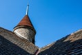 Castle tower at Chateau de Chillon - Veytaux, Switzerland Royalty Free Stock Photo