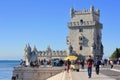 Castle tower in Lisbon, Portugal Royalty Free Stock Photo