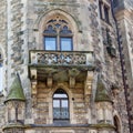 Castle tower in the scrotum. Castle in Poland