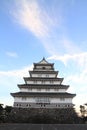 Castle tower of Shimabara castle in Nagasaki Royalty Free Stock Photo