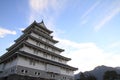 Castle tower of Shimabara castle in Nagasaki Royalty Free Stock Photo