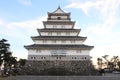 Castle tower of Shimabara castle in Nagasaki Royalty Free Stock Photo