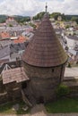 Castle tower, Wehrturm Elsterberg, Burg Ruine Royalty Free Stock Photo