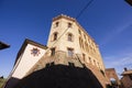 Castle and town in Barolo, Langhe region, Piedmont, Italy Royalty Free Stock Photo