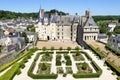 Castle and the town of Langeais Royalty Free Stock Photo