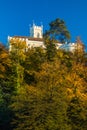 Castle of Trakoscan on the hill in Zagorje, Croatia Royalty Free Stock Photo