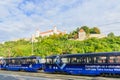 Castle, with a tram, Bratislava