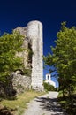 Castle Turret, Bargeme, The Var, France Royalty Free Stock Photo