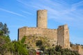 Castle of Ursino mount, Noli, Savona, Italy.